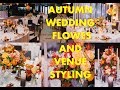 AUTUMN WEDDING FLOWERS AND WEDDING VENUE STYLING ID EVENTS LONDON