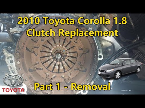 2010 Toyota Corolla 1.8 - Clutch Replacement - Part 1 - Removal