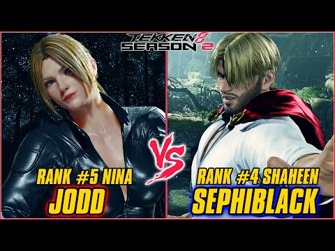 TEKKEN 8 | JODD (RANK #5 NINA) vs SEPHIBLACK (RANK #4 SHAHEEN) | TEKKEN 8 RANKED MATCH