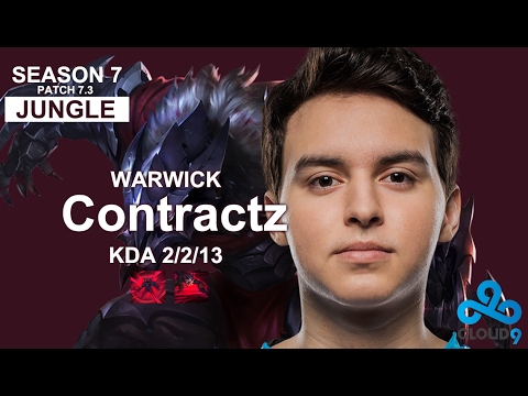 C9 Contractz : Warwick vs Kha'zix | Jungle | NA LOL | Patch 7.3 | Season7