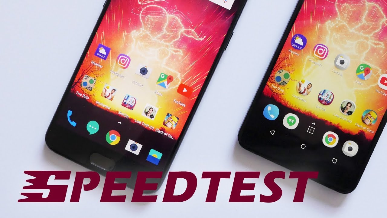 HTC U11+ (U11 Plus) versus OnePlus 5: speedtest
