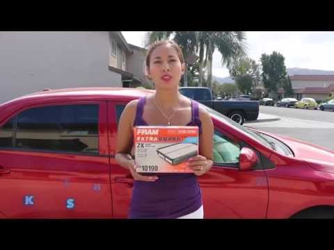 Como cambiar el Filtro de aire del motor Toyota Corolla 2010