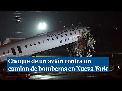 Dos morts després de la col·lisió entre un avió d'Air Canada i un camió a LaGuardia, Nova York