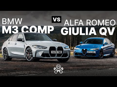 ¿Cómo se compara el BMW M3 Competition 2021 con el Alfa Giulia Quadrifoglio?