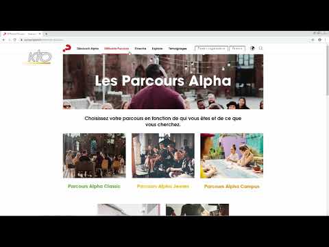 Le site web des Parcours Alpha