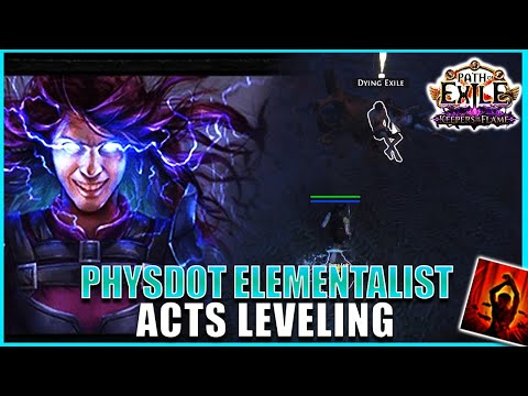 [POE 3.27] How I Level Physdot Elementalist Through ACTS - Beginner Friendly