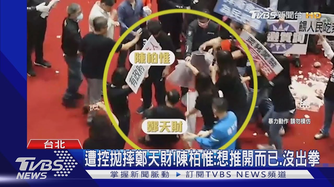 立院全武行!顏寬恒槓陳柏惟 嗆打倒又怎樣