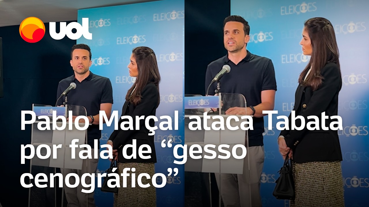 Debate Globo: Marçal ataca Tabata por fala de 'gesso cenográfico' e critica toxicológico de Boulos