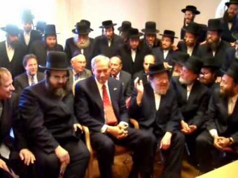 New York Governor Pataki With Grand Rabbi of Satmar