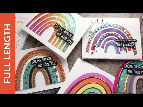 🔴 LIVE REPLAY - 4 Ways to Create Rainbow Cards!
