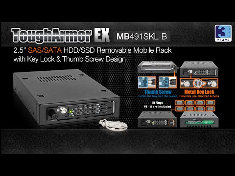 Icy Dock Ledinis dokas „ToughArmor EX Pocket“ (MB491SKL-B) video
