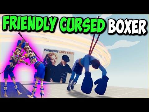 Self Cursed Punch! Pharaoh and Boxer vs Every Faction - TABS MODS GAMEPLAY