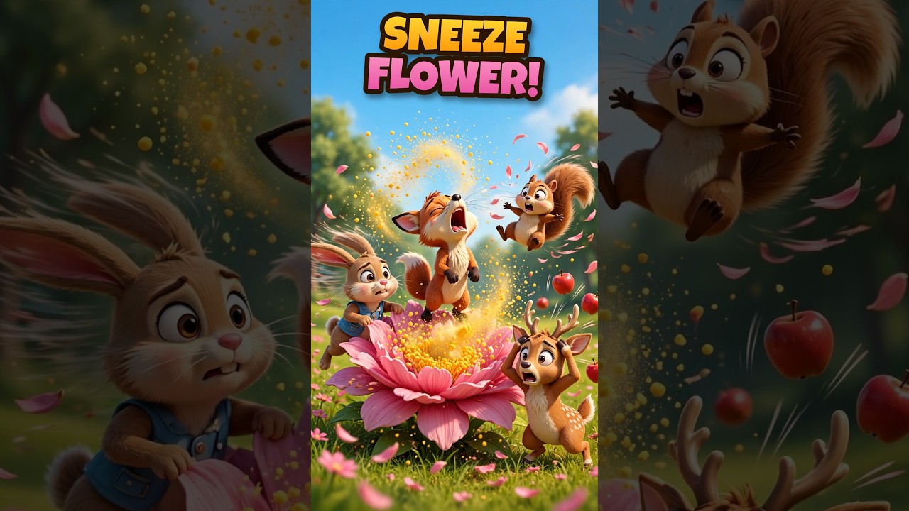 ★ The SNEEZE Flower! 🌸🤧 Wait for the LAST Sneeze! #Shorts #funnycartoon #3danimation #boingtoons
