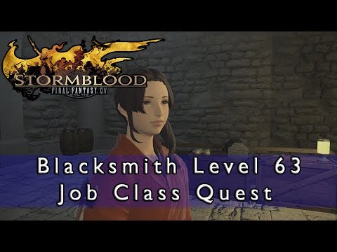 Final Fantasy 14 Stormblood - Blacksmith Level 63 Job Quest