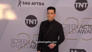 Ricky Martin, Lady Gaga, Emma Stone, Rami Malek sobre la alfombra plateada de los SAG Awards