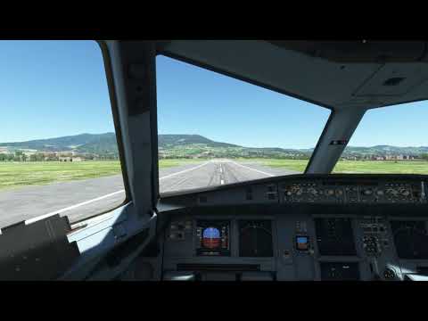 Airbus 320 Landing at Florence Airport