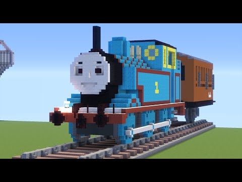 Thomas the Tank Engine with Annie and Clarabel Minecraft 