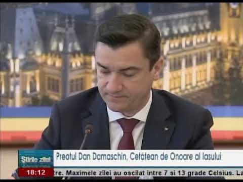Preotul Dan Damaschin, Cetățean de Onoare al Iașului