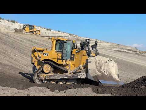 Caterpillar D9T Bulldozers Rehabilitating Old Mine | Heavy Equipment In Action 4K