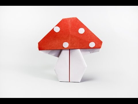 How to make a paper mushroom | Fly agaric origami