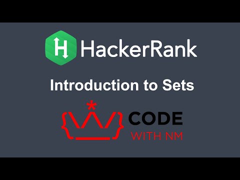 Introduction To Sets Hackerrank Python Solution Code With Nm