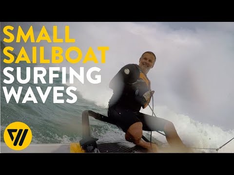 Tiwal 3 inflatable sailboat surfing in Hawaii