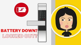 Locked out by digital door lock? Battery Down? Quick way to unlock | Quirky Geekery