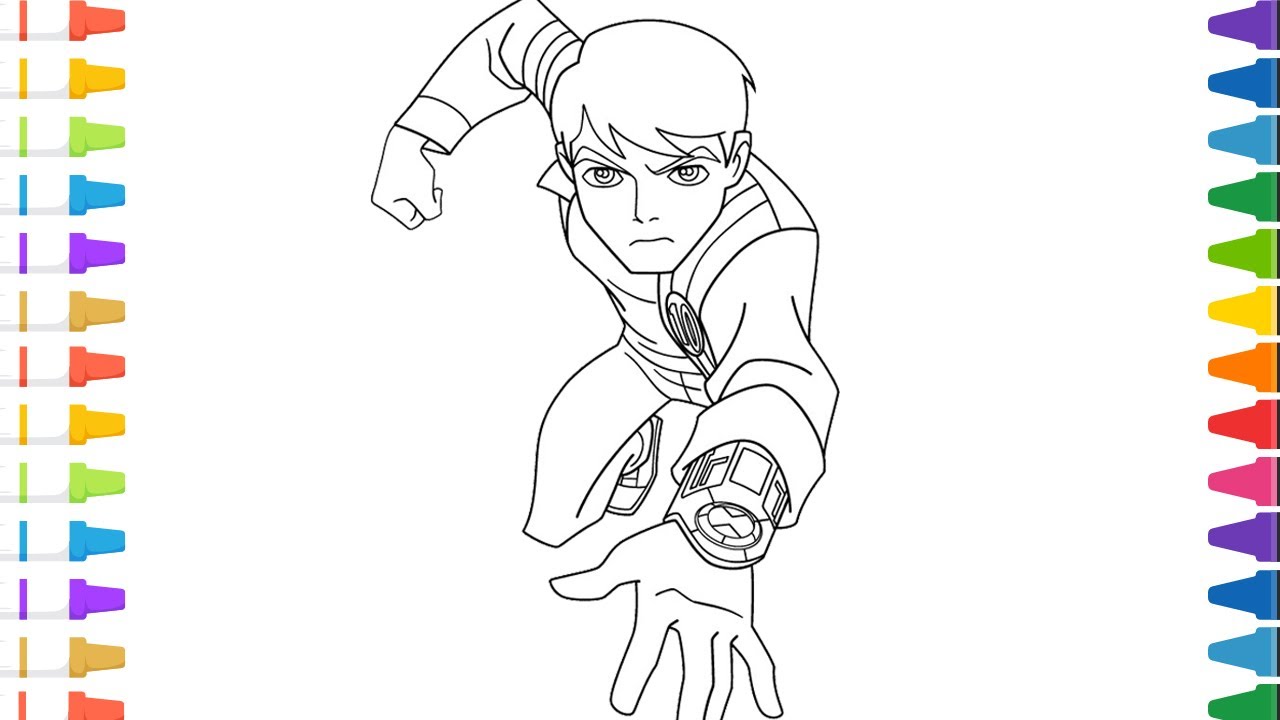 Ben 10 Coloring page | Color Ben Ten | The Coloring Pages