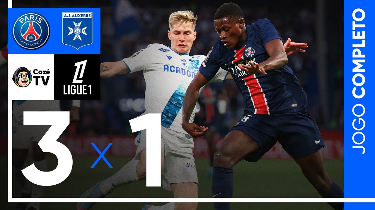 AO VIVO: PSG X AUXERRE | RODADA 34 | LIGUE 1 2024/25