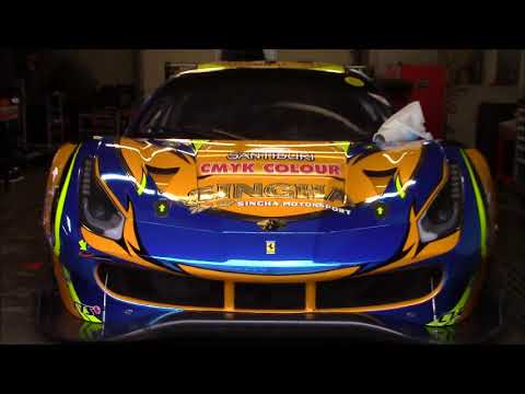 Kessel Racing testing the Ferrari 488 GT3 at Circuit Zolder