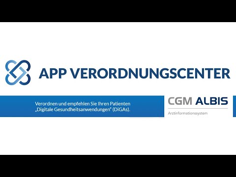 CGM ALBIS | DiGA | App auf Rezept aus dem APP VERORDNUNGSCENTER