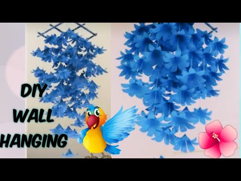 Wall Hanging Paper Flowers - DIY Wall Decor - Paper Craft - Paper Flower