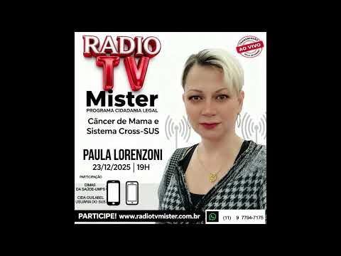 ENTREVISTA PAULA LORENZONI TEMA: CÂNCER DE MAMA E CROSS-SUS