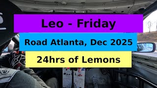 Friday Practice - Leo @ Road Atlanta 2025 - 24hrs of Lemons