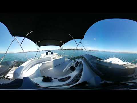 2001 Azimut 42 Fly Bridge on Mission Bay San Diego 360 Video