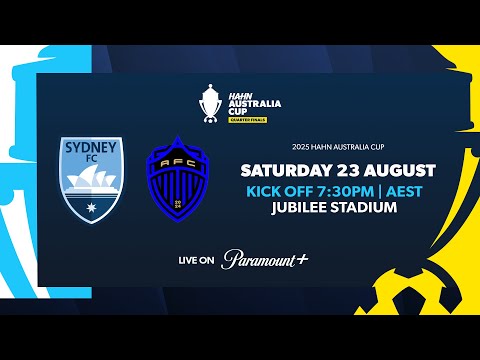 Sydney FC v Auckland FC | Hahn Australia Cup 2025 | Quarter Final
