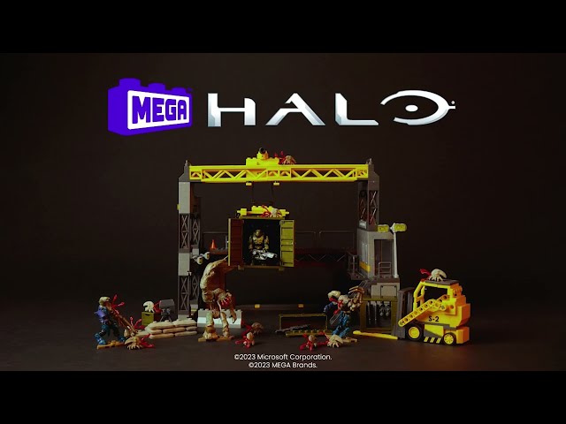 Vídeo relacionado con Mega Halo Avalancha en la Torre Traxus Bloques de construcción con Figuras y Accesorios, Juguete +8 años (Mattel HNC59)