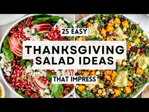 25 Easy Thanksgiving Salad Ideas That Impress  #thanksgivingrecipes    #SaladRecipes #sharpaspirant