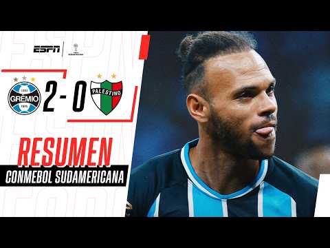 LOS GOLAZOS DE BRAITHWAITE Y PAVÓN ELIMINARON A PALESTINO | Gremio 2-0 Palestino | RESUMEN