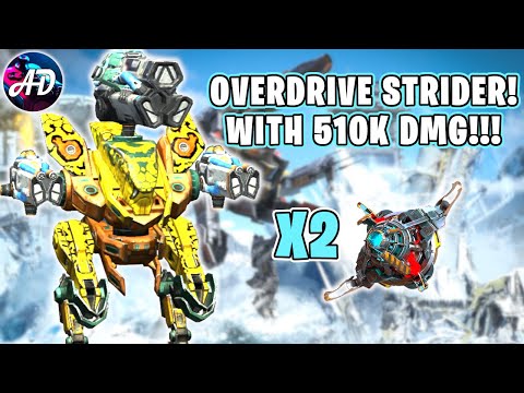 OVERDRIVE STRIDER GLACIER RIME +75% DMG Gameplay  - War Robots MK2 WR Gameplay