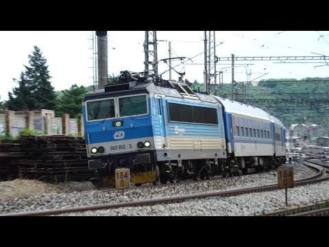 Rychlík ČD R 722 Vltava tažený lokomotivou "Rychlé ESO" 362 052-3