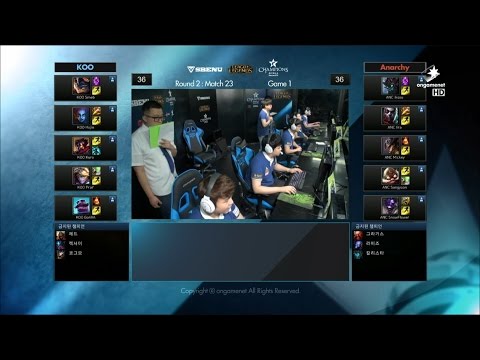 KOO vs ANC Game 1 Highlights - KOO TIGERS vs REBELS ANARCHY - W10 LCK Champions Korea Summer 2015