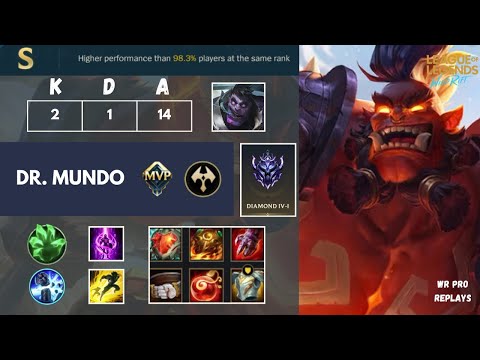 Rageborn Mundo Baron Lane vs Braum - [NA] Diamond Patch 6.3 Wild Rift