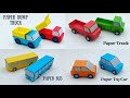 How To Make Paper Toy Vehicles CAR TRUCK BUS For Kids Nursery Craft Ideas KIDS Crafts