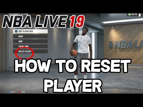 HOW TO MAKE A SECOND PLAYER IN THE NBA LIVE 19 DEMO! HOW TO RESET NBA LIVE 19 PLAYER