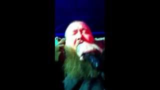 Action Bronson with handicapped fan over shoulders SXSW