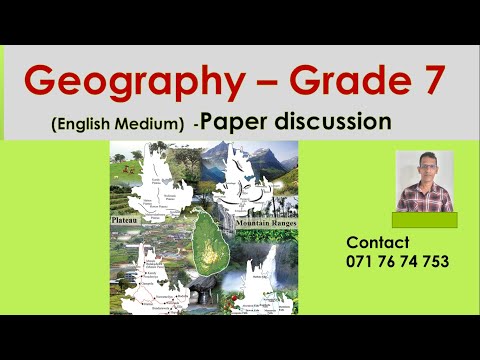 Geography (E.M) - Grade 7 - Paper Discussion