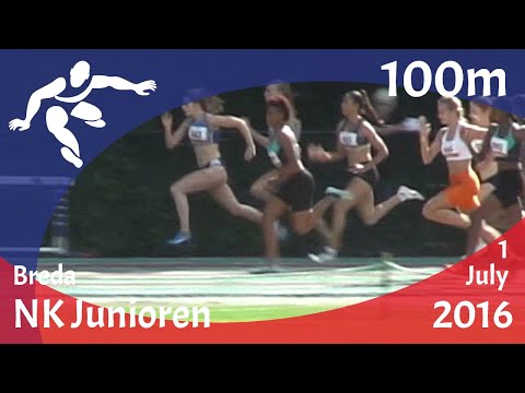 Anna 100m: NK Junioren - 01-07-2016