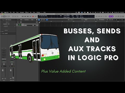 How to Use Busses, Sends, and Aux Tracks in Logic Pro