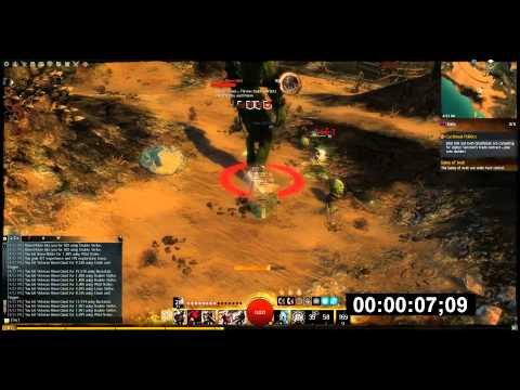 Thief vs Veteran Risen Giant (about 10 seconds) in GW2